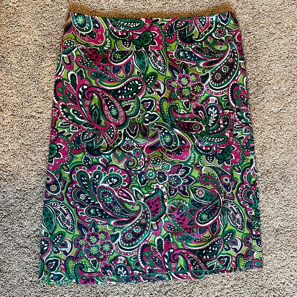 Green and Pink Talbots Skirt